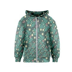 Illustration Pattern Seamless Kids  Zipper Hoodie