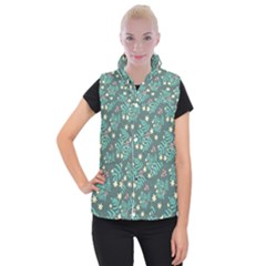 Illustration Pattern Seamless Women s Button Up Vest