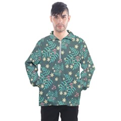 Illustration Pattern Seamless Men s Half Zip Pullover