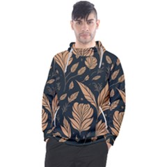 Background Pattern Leaves Texture Men s Pullover Hoodie