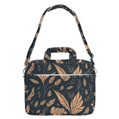 Background Pattern Leaves Texture Macbook Pro 15  Shoulder Laptop Bag by Loisa77