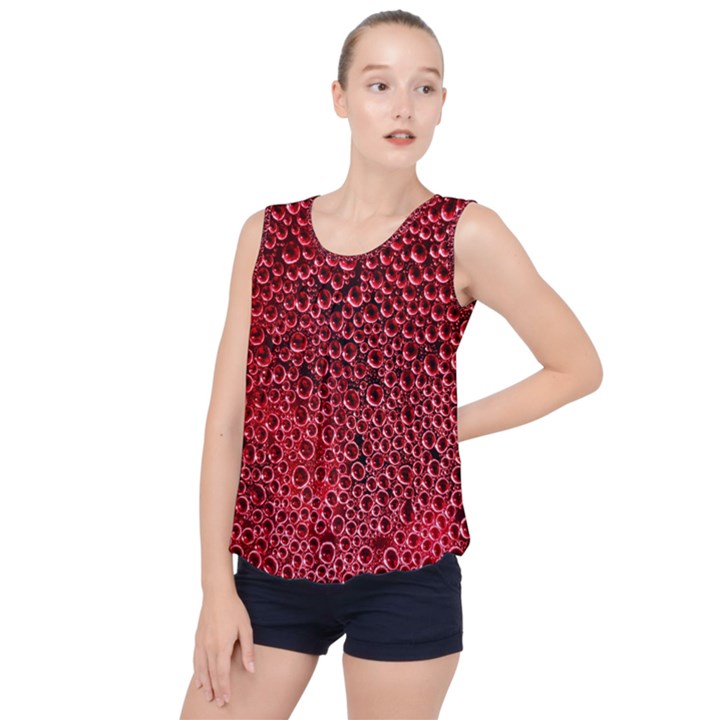 Drops Water Drop Trypophobia Bubble Hem Chiffon Tank Top