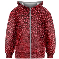 Drops Water Drop Trypophobia Kids  Zipper Hoodie Without Drawstring by Loisa77