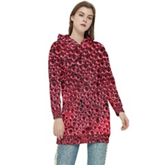 Drops Water Drop Trypophobia Women s Long Oversized Pullover Hoodie by Loisa77