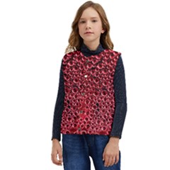 Drops Water Drop Trypophobia Kid s Button Up Puffer Vest	