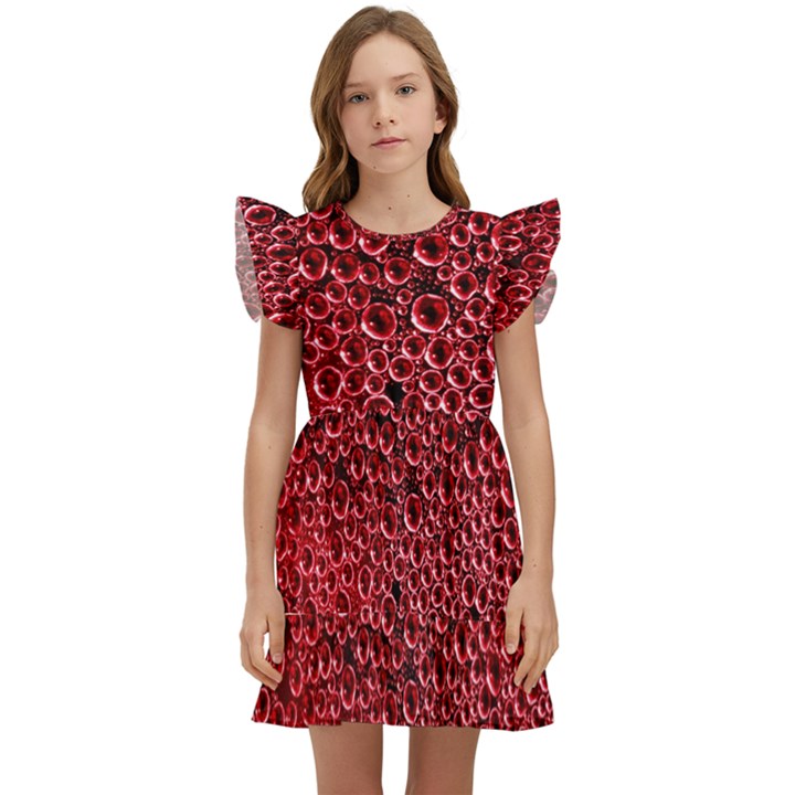 Drops Water Drop Trypophobia Kids  Winged Sleeve Dress