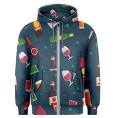 Pattern Seamless Background Texture Men s Zipper Hoodie