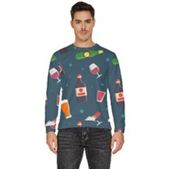 Pattern Seamless Background Texture Men s Fleece Sweatshirt