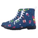 Pattern Seamless Background Texture Women s High-Top Canvas Sneakers View2