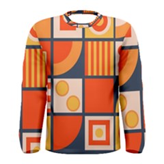 Square Shapes Pattern Design Men s Long Sleeve T-shirt