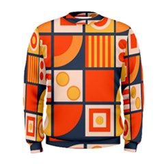 Square Shapes Pattern Design Men s Sweatshirt