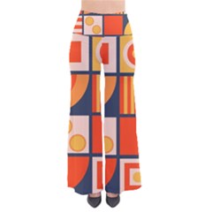 Square Shapes Pattern Design So Vintage Palazzo Pants by Loisa77