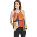 Square Shapes Pattern Design Flowy Camisole Tank Top View1