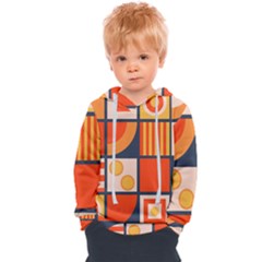 Square Shapes Pattern Design Kids  Overhead Hoodie