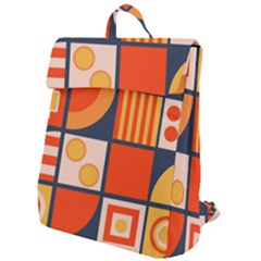 Square Shapes Pattern Design Flap Top Backpack by Loisa77