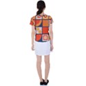 Square Shapes Pattern Design Women s Sports Top View2