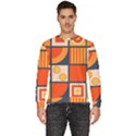 Square Shapes Pattern Design Men s Fleece Sweatshirt View1