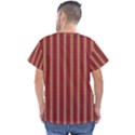 Template Background Red Strip Men s V-Neck Scrub Top View2