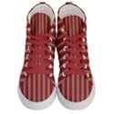 Template Background Red Strip Women s Hi-Top Skate Sneakers View1