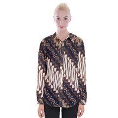 Batik Indonesian Culture Indonesia Authentic Womens Long Sleeve Shirt