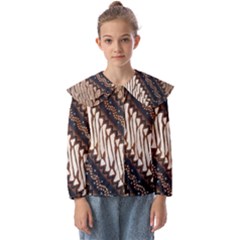 Batik Indonesian Culture Indonesia Authentic Kids  Peter Pan Collar Blouse by Perong