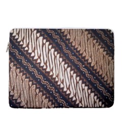 Batik Indonesian Culture Indonesia Authentic 15  Vertical Laptop Sleeve Case With Pocket by Perong