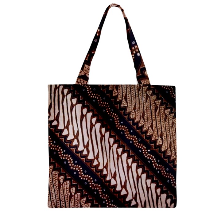 Batik Indonesian Culture Indonesia Authentic Zipper Grocery Tote Bag