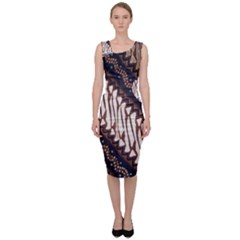 Batik Indonesian Culture Indonesia Authentic Sleeveless Pencil Dress by Perong