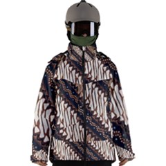 Batik Indonesian Culture Indonesia Authentic Men s Zip Ski And Snowboard Waterproof Breathable Jacket