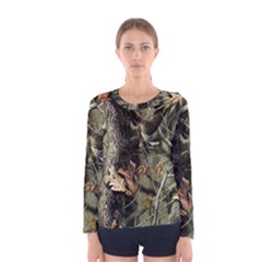 Realtree Camo Seamless Pattern Women s Long Sleeve T-shirt