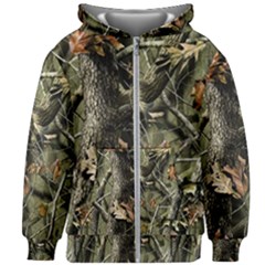 Realtree Camo Seamless Pattern Kids  Zipper Hoodie Without Drawstring