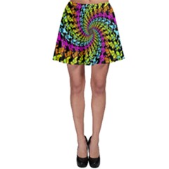 3d Grateful Dead 90 s Neon Dancing Bears Skater Skirt by Perong