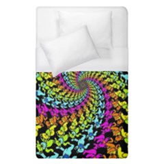 3d Grateful Dead 90 s Neon Dancing Bears Duvet Cover (single Size) by Perong