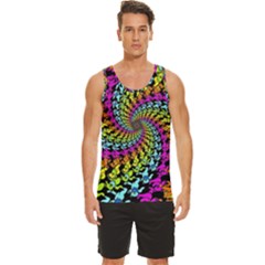 3d Grateful Dead 90 s Neon Dancing Bears Men s Wide Collar Tank Top by Perong