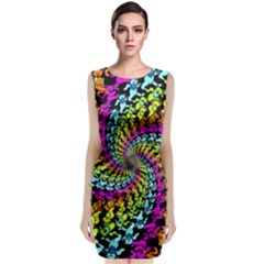 3d Grateful Dead 90 s Neon Dancing Bears Sleeveless Velvet Midi Dress