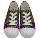 3d Grateful Dead 90 s Neon Dancing Bears Kids  Low Top Canvas Sneakers View1