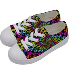 3d Grateful Dead 90 s Neon Dancing Bears Kids  Low Top Canvas Sneakers by Perong