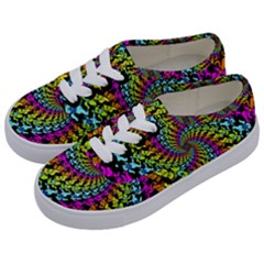 3d Grateful Dead 90 s Neon Dancing Bears Kids  Classic Low Top Sneakers by Perong