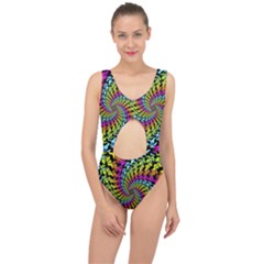 3d Grateful Dead 90 s Neon Dancing Bears Center Cut Out Swimsuit by Perong