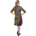 3d Grateful Dead 90 s Neon Dancing Bears Long Sleeve Mini Shirt Dress View2