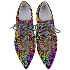 3d Grateful Dead 90 s Neon Dancing Bears Pointed Oxford Shoes by Perong