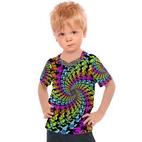 3d Grateful Dead 90 s Neon Dancing Bears Kids  Sports T-shirt by Perong