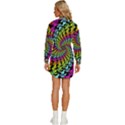 3d Grateful Dead 90 s Neon Dancing Bears Womens Long Sleeve Shirt Dress View4