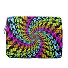 3d Grateful Dead 90 s Neon Dancing Bears 14  Vertical Laptop Sleeve Case With Pocket by Perong