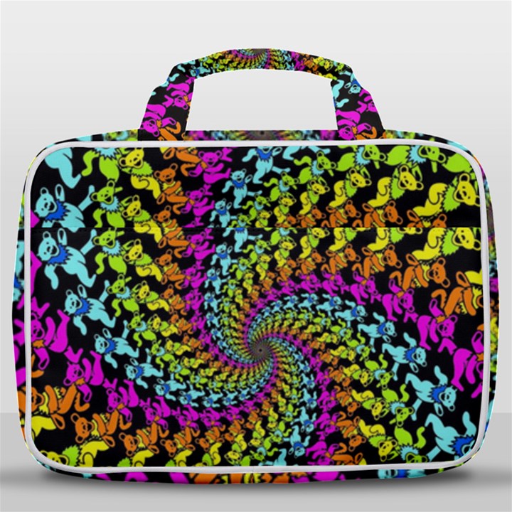 3d Grateful Dead 90 s Neon Dancing Bears Travel Toiletry Bag With Hanging Hook