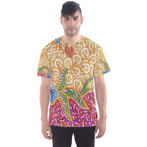 Batik Indonesian Culture Indonesia Authentic Men s Sport Mesh T-shirt by Perong