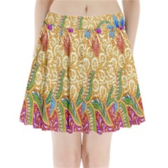 Batik Indonesian Culture Indonesia Authentic Pleated Mini Skirt by Perong