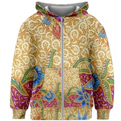 Batik Indonesian Culture Indonesia Authentic Kids  Zipper Hoodie Without Drawstring