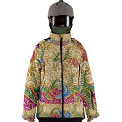 Batik Indonesian Culture Indonesia Authentic Men s Zip Ski And Snowboard Waterproof Breathable Jacket by Perong