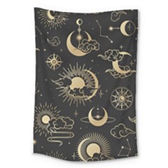 Asian Seamless Pattern With Clouds Moon Sun Stars Vector Collection Oriental Chinese Japanese Korean Large Tapestry